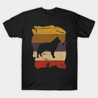 Belgian Tervuren Distressed Vintage Retro Silhouette T-Shirt